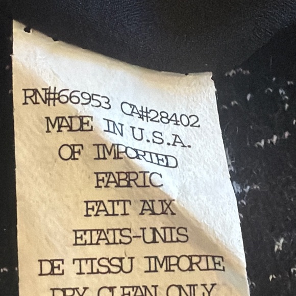 Cynthia Steffe Black Wool Tweed Pencil Skirt Size 4 - Picture 8 of 10